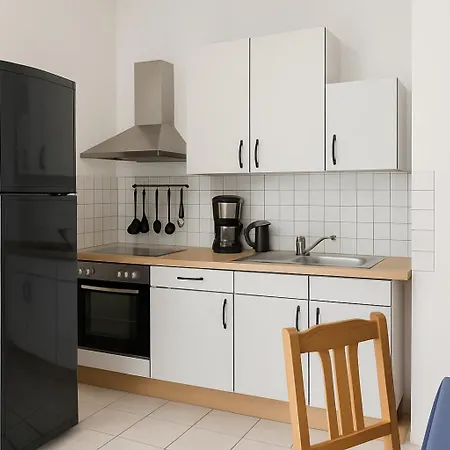 Stayinn Lindenau - Moderne Stye Apartments, Einzelbetten, Tv Wifi, Doppelbett